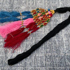 Hair Paranda Multi Color Traditional Pakistan Indian Hair Accessory Handmade